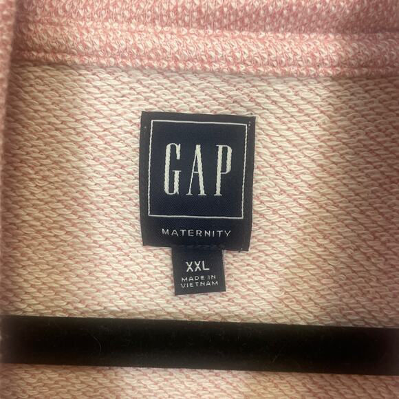 Gap Maternity nursing snap sweatshirt pockets potpourri pink size XXL - Picture 10 of 10